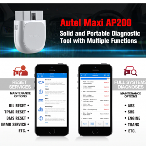 Autel AP200 Android och iOS felkodsläsare